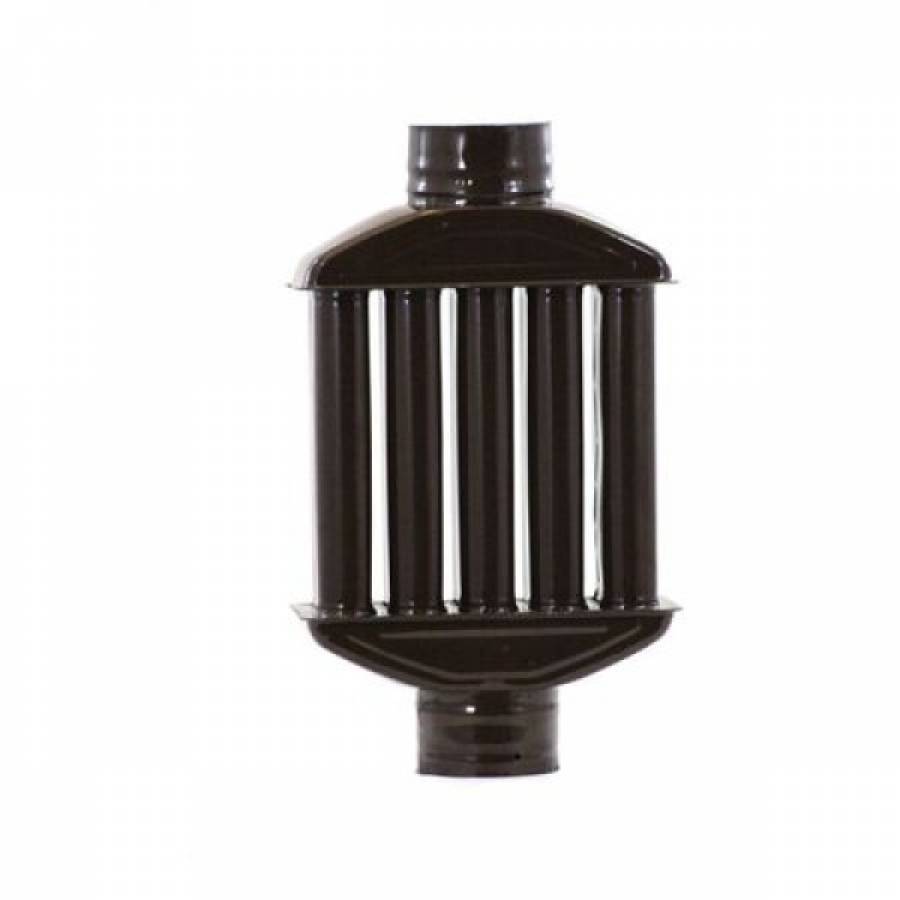 Recuperator De Caldura Pentru Sobe Klausstech, Material Tabla Emailata, Grosime 0.3mm, Diametru 120mm, Destinat Pentru Sobe Sau Masini De Gatit, Maro