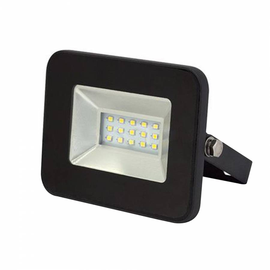 Reflector LED Negru, SMD, 10W, 6000K, Extra Slim