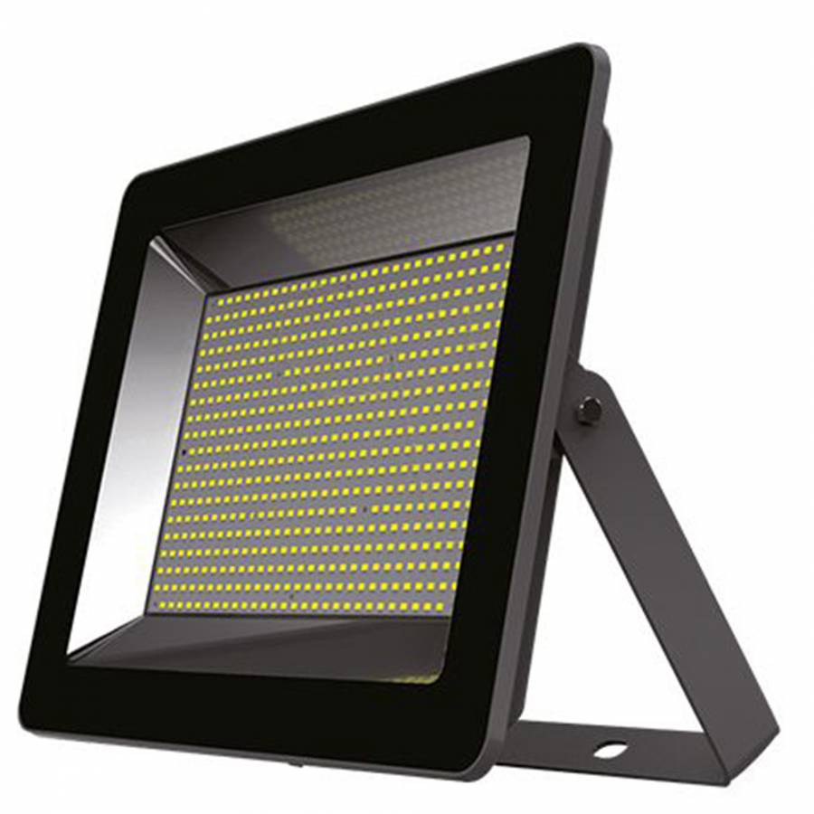 Reflector LED 200W, 6000K, IP65, Negru
