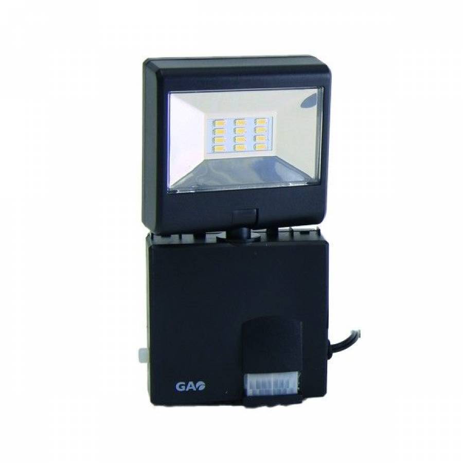 Reflector Solar Led Cu Panou Solar Klausstech , Putere 6 W , Functie Senzor De Miscare , 400 Lumeni , 6500 K , Lumina Rece , Slim , Negru