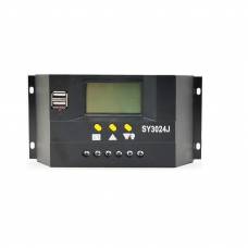 Regulator Controller Solar Pwm 30a, 12v24v, 2 X Usb Si Lcd