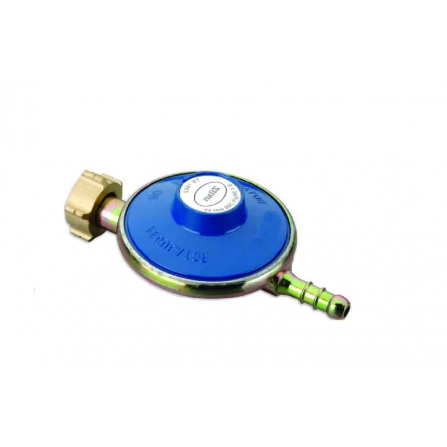 Regulator Pentru Butelie, Lpg, Corp Metalic, Presiune De Iesire 30mbar, Usor De Utilizat, Design Modern, Ideal Pentru Toate Aragazurile, Albastru