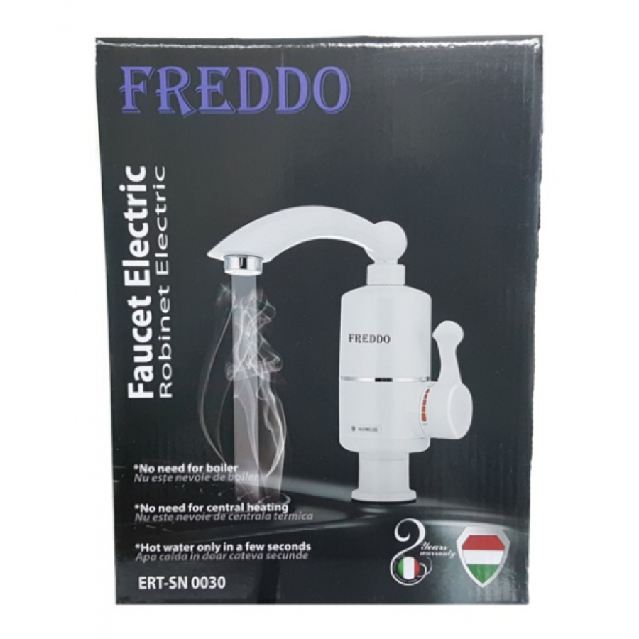 Robinet Electric Pentru Apa Calda Instant, Putere Max 3000w, Incalzire Rapida, Temperatura 30 - 60°c, Design Modern, Culoare Alb