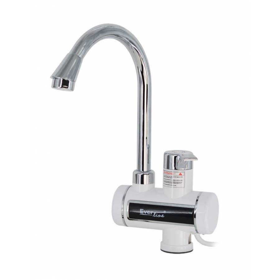 Robinet Electric Pentru Incalzirea Apei Instant, Apa Fierbinte 30° - 60° C, Durata De Incalzire A Apei 3 - 5 Sec, Functie De Reglare A Temperaturii, Afisaj Lcd, Putere 3000 W, Rapid Si Eficient, Tensiune 220 - 240 V, Alb