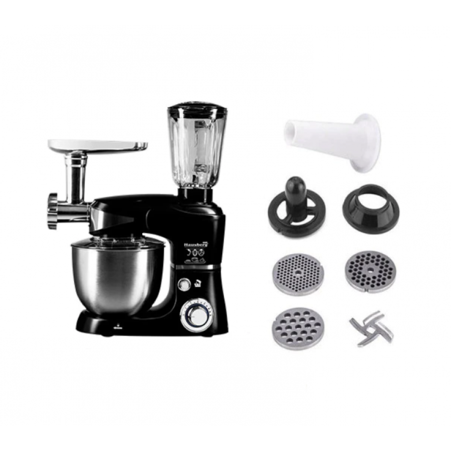 Robot All In One, Putere 1000w,  20-240v, 50hz, Capacitate 5l, Bol Din Inox, 6 Trepte Viteza, Design Modern, Culoare Negru