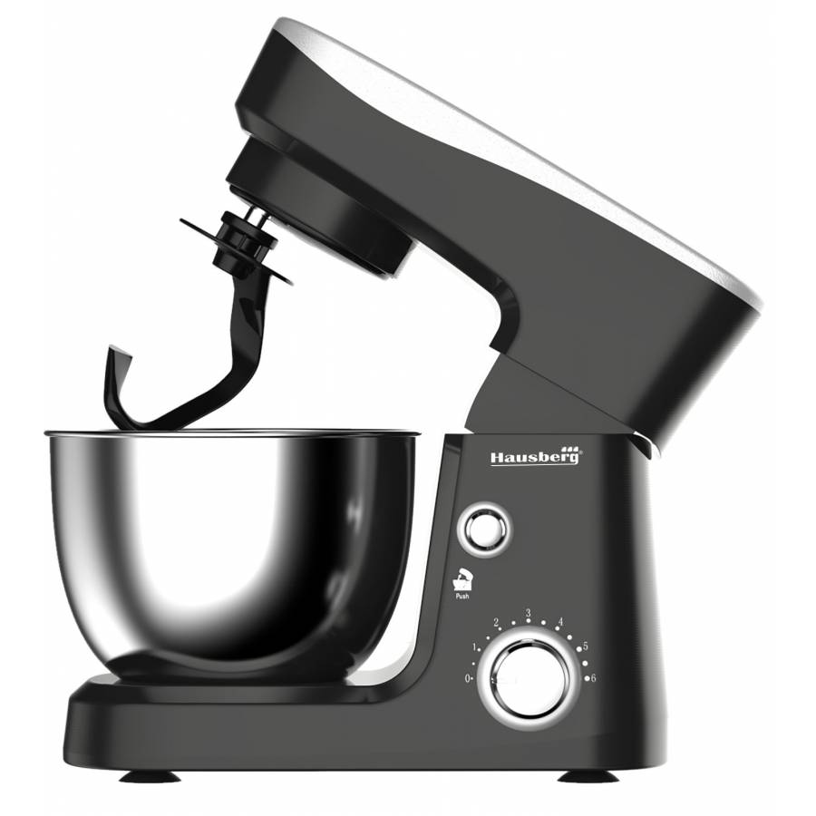 Robot De Bucatarie, 700 W, 6 Trepte De Viteza, Capacitate Bol 3,5 L, Brat Cu Dispozitiv De Ridicare Si Inclinare, Accesorii Incluse, Sistem Anti-alunecare, Design Ergonomic, Negru