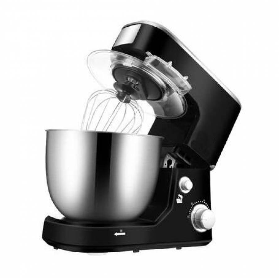 Robot De Bucatarie, 700 W, 6 Trepte De Viteza, Capacitate Bol 3,5 L, Brat Cu Dispozitiv De Ridicare Si Inclinare, Accesorii Incluse, Sistem Anti-alunecare, Design Ergonomic, Negru