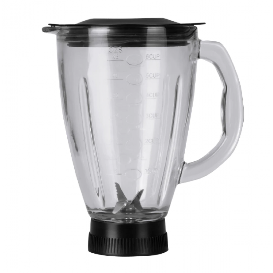 Robot De Bucatarie All In One, Multifunctional, 3 Cutite De Macinare Din Inox, Panou De Control, 6 Setari De Viteza, Putere De 1000 W, Functie Pulse, 5.7 Litri, Culoare Negru/alb