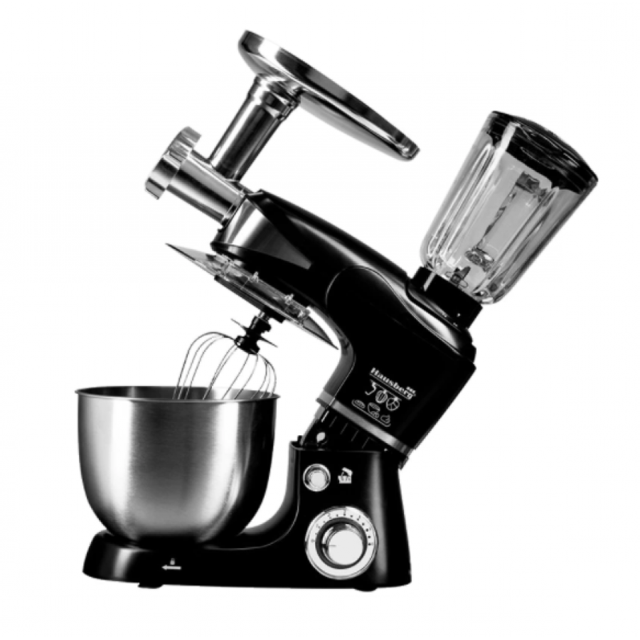 Robot Multifunctional All In One, 6 Trepte Viteza, Putere 1000 W, 5.7 Litri, 3 Cutite Din Inox, Tehnologie Pulse, Modern, Culoare Negru