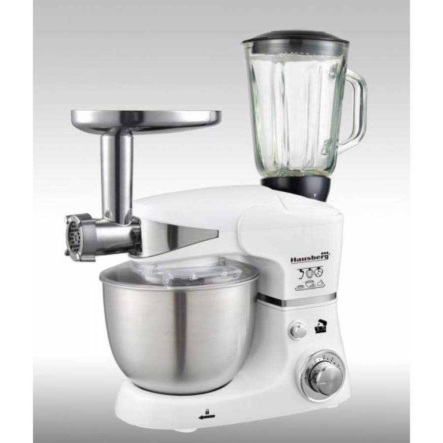 Robot Multifunctional Cu Bol, Capacitate 5.5 L, 1000 W, 6 Nivele Putere, 220-240 V, Carcasa Abs, Impuls, Modern, Culoare Alb