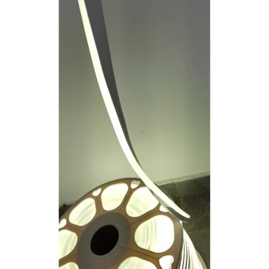Rola De Lumina Neon Flex Klausstech , Culoare Lumina Alb Rece , Furtun Luminos , Material Flexibil , Becuri Led , Lungime 50 M