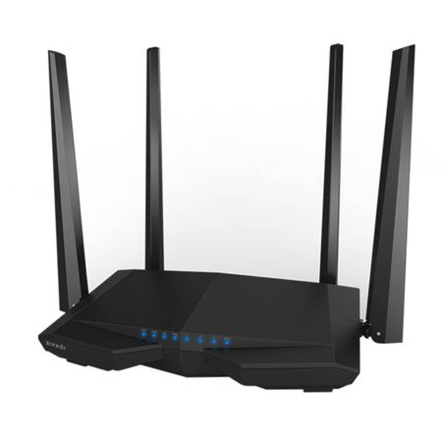 Router Wireless Tenda, Dual-band, Tehnologie Beamforming+, 4 Antene, Viteza De Pana La 1167mbps, Administrare Inteligenta Si Programare Wifi, Indicator Led, Amplificatoare Puternice Si Antene Externe, Negru