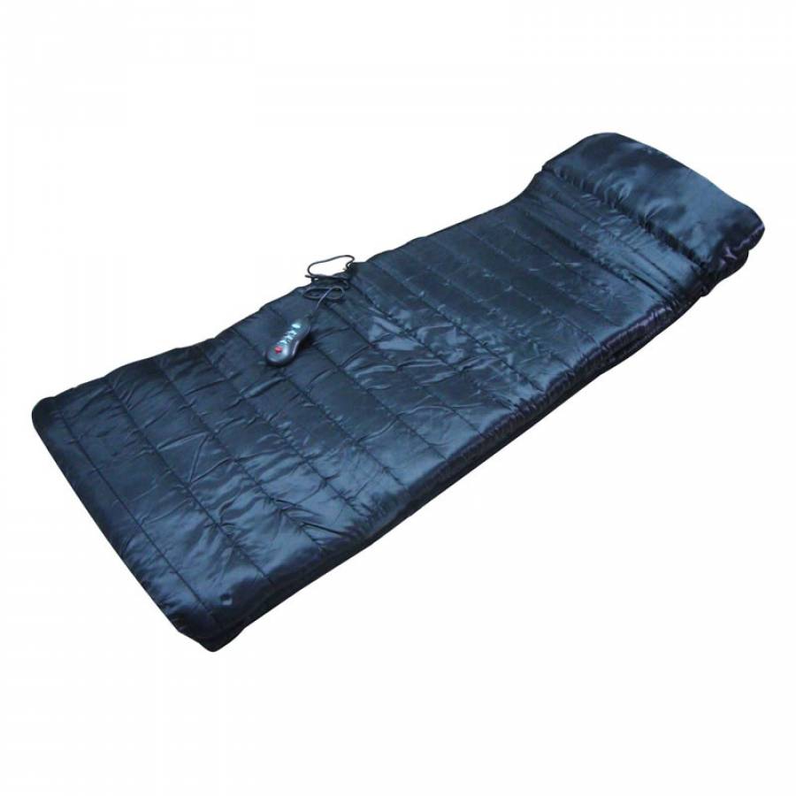 Saltea KlaussTech Cu Masaj, Incalzire, Telecomanda Pentru Control, Usor De Folosit, 9 Zone De Masaj, Albastru