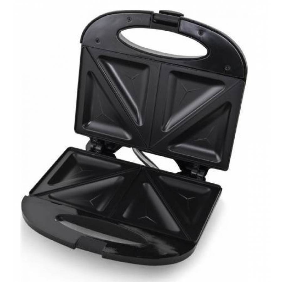 Sandwich-maker Profesional, Putere 700 W, Tehnologie Suprafata Antiaderenta, Indicator Led, Picioare Antialunecare, Carcasa Termoizolanta, Design Modern, Negru