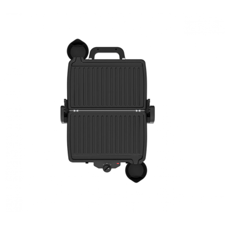 Sandwich-maker, Putere 1600w,  Deschidere 180 °, Recipient Pentru Scurgere, Placi Antiaderente, Termostat Reglabil, Negru