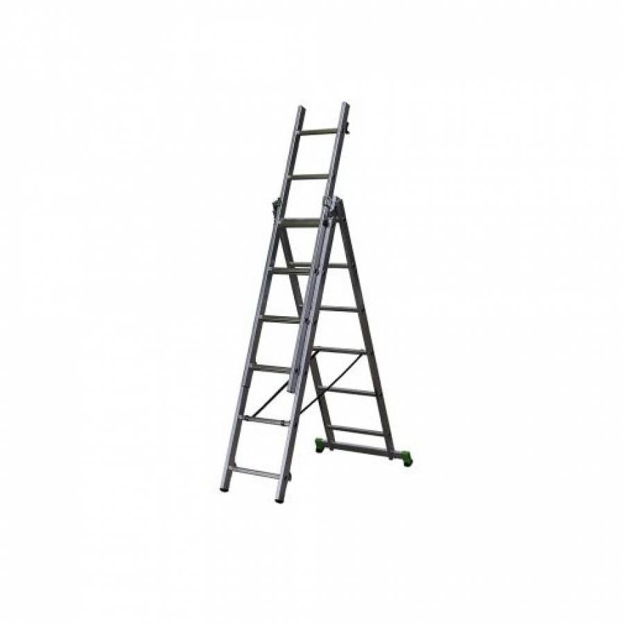 Scara Pliabila, 3 Tronsoane, 3x7 Trepte, Lungime 2,00-4,00 M, Clt 3