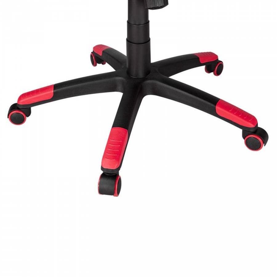 Scaun De Gaming Warrior Cu Reglare Inclinare, Material Baza Pu/pvc , Mecanism De Blocare , Latime Sezut 53 Cm, 2 Perne, Inaltime Spatar 84 Cm , Negru/rosu