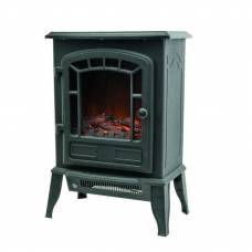 Semineu Electric, Putere 2000 W, Termostat Ajustabil,  Luminozitate Reglabila, Design Clasic, Culoare Negru