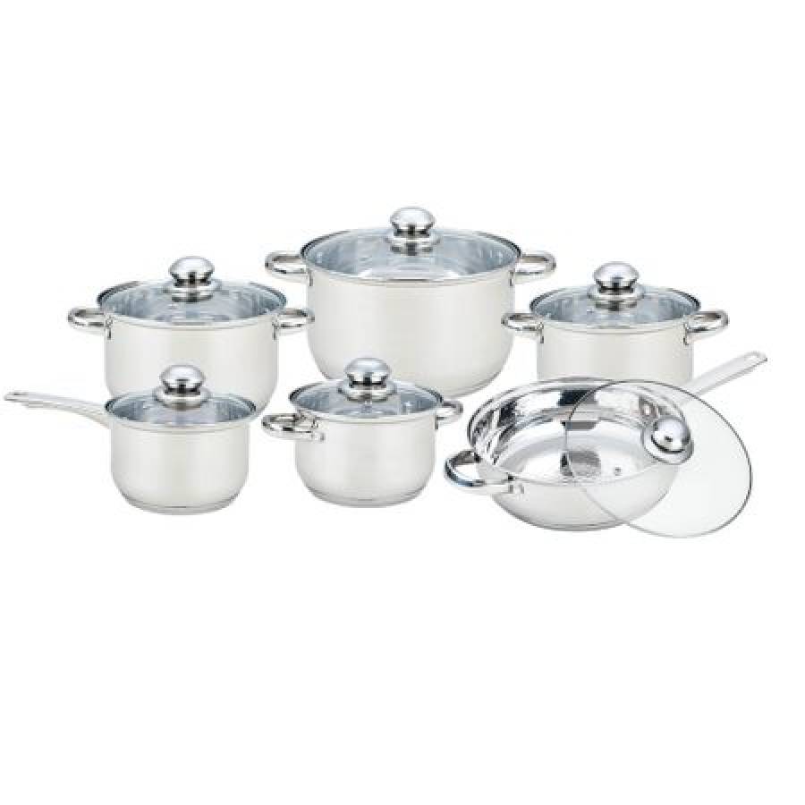 Set 12 Oale Inox , Grunberg Gr244 Cadou Ustensila Pentru Bucatarie, 2in1, Cleste Si Spatula