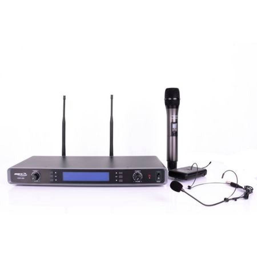 Set 2 Microfoane Profesionale Wireless Cu Receiver Uhf, 100 M, 16 Canale