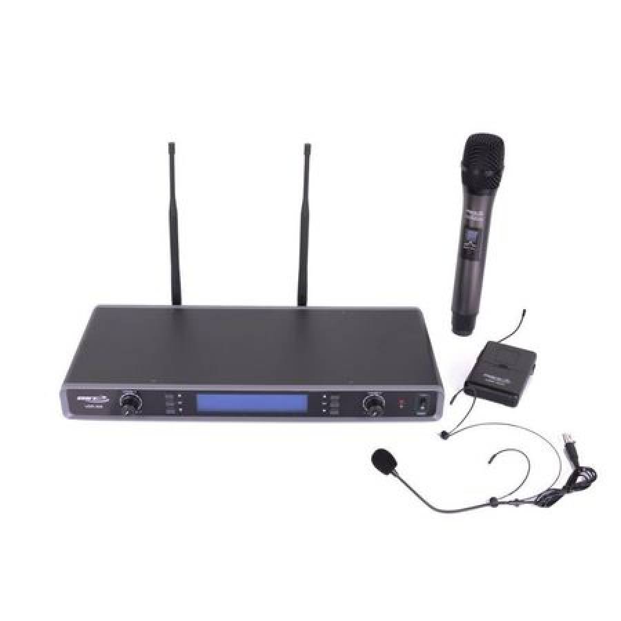 Set 2 Microfoane Profesionale Wireless Cu Receiver Uhf, 100 M, 16 Canale