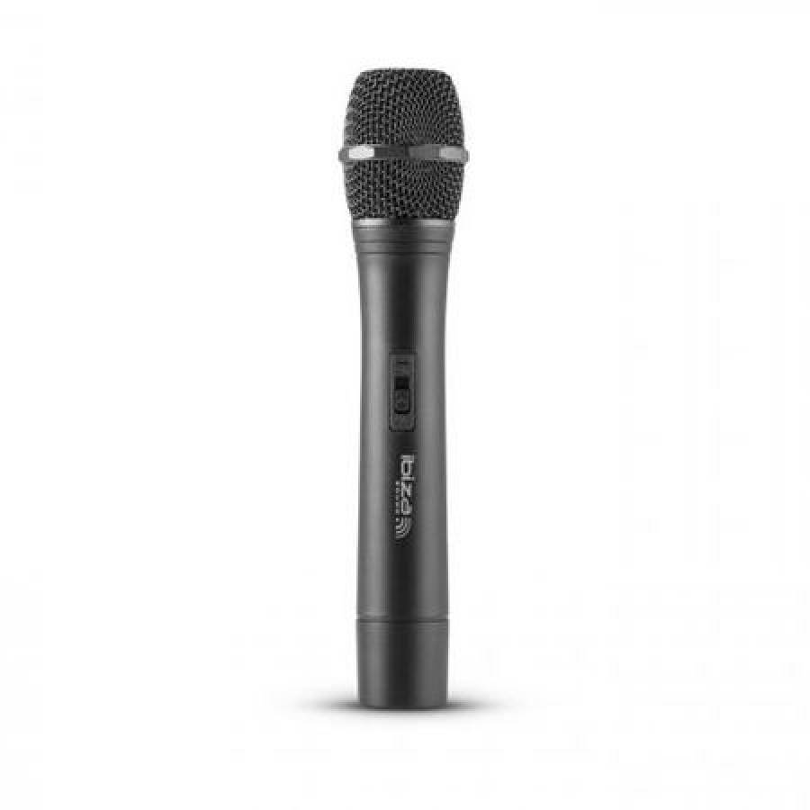 Set 4 Microfoane Ibiza  Profesionale Wireless Cu Receiver Vhf, 3 Mana + 1 Casca