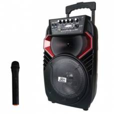 Set Boxa Bluetooth Activa, Portabila, Tip Troller, Jrh A82, Microfon Inclus, Bluetooth, Aux, Radio Fm, Usb+cadou Casti In-ear Tip Earpods Cu Microfon Si Telecomanda Pentru Iphone, Ipad, Ipod, Android