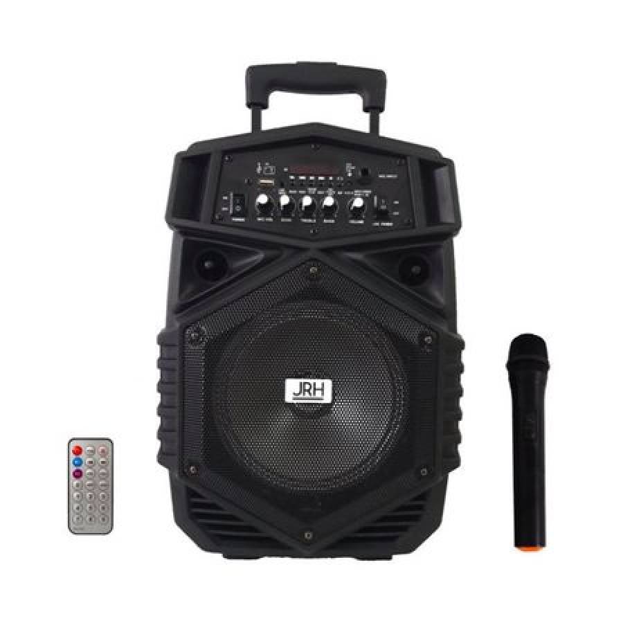 Set Boxa Portabila Karaoke Usb/bt/mp3/fm/aux Audio/tf Card + Microfon Cadou+cadou Casti In-ear Tip Earpods Cu Microfon Si Telecomanda Pentru Iphone, Ipad, Ipod, Android