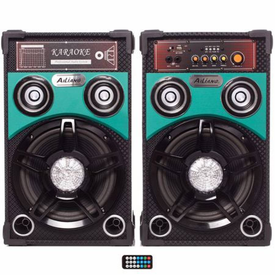 Set Boxe Active Ailiang, 160w Rms, Karaoke, Usb, Bluetooth, Card Sd, Radio Fm, Joc Lumini, Telecomanda