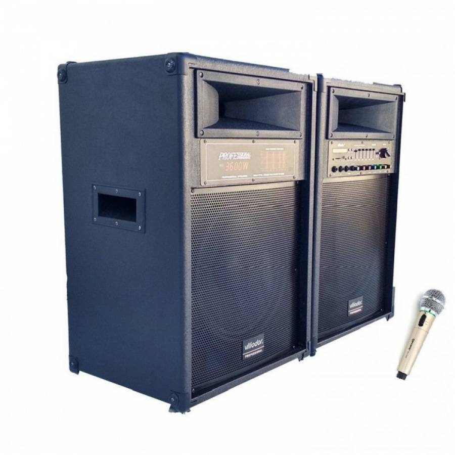 Set Boxe Bluetooth, Active, 720w Rms, Difuzoare 2 X 15