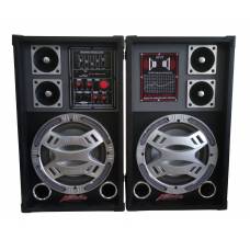 Set Boxe Profesionale , Cu Egalizator 5 Benzi , Usb , Tf Card , Controale Medii , Joase , Volum , Intrare 2 Microfoane