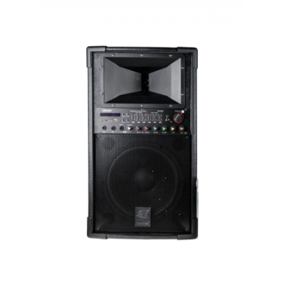 Set Boxe Twin Profesionale, Putere 2 X 130w, Microfon Wireless, Telecomanda, Conectivitate Bluetooth, Usb/sd Card, 50hz-18khz, Negru