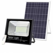 Set Corp Iluminat Led Si Panou Solar Fotovoltaic,, 100w, Lampa Cu Incarcare Solara, Telecomanda, Suport Si Suruburi Incluse