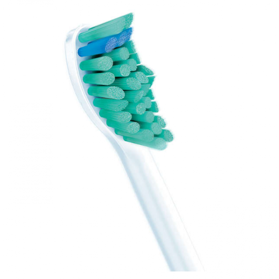 Set De 2 Capete Profesionale Standard Pentru Periuta Sonica Philips Sonicare Proresults,  Curatare Jur-imprejur, Atasare Printr-un Clic, Dimensiuni Standard, Culoare Alb