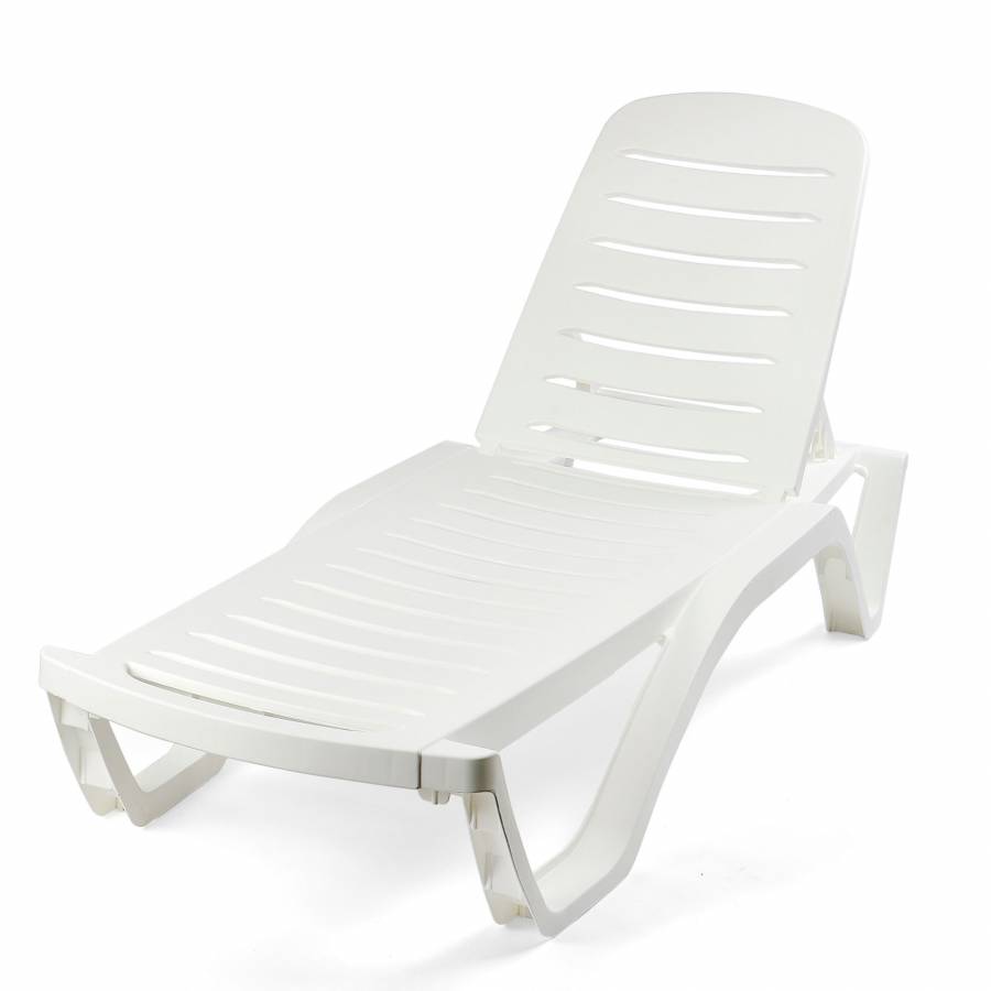 Set De 2 Sezlonguri Cu Masa Patrata Klausstech, Material Din Plastic, Masa Fixa, Functie Reglare Pozitie Sezlong, Rezistenta La Uv, Rezistente La Apa, Culoare Alb