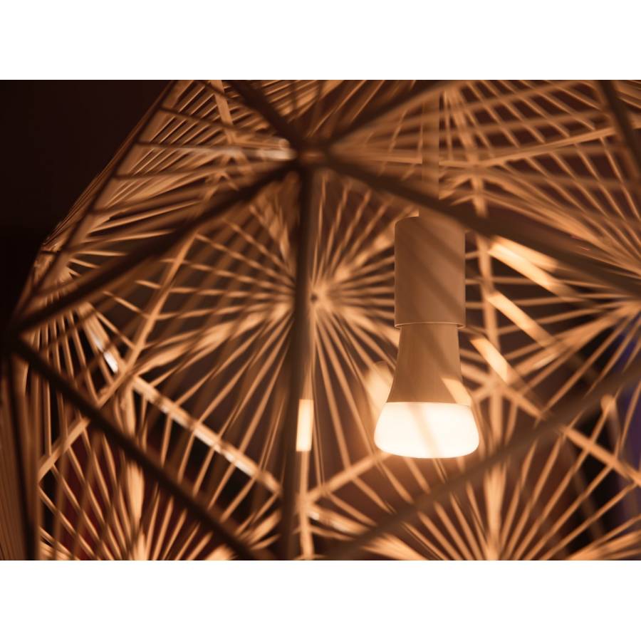 Set De 3 Becuri Inteligente Philips Led E27, Ambianta Alba Rece / Calda, Consola Inclusa, 2200 - 6500 K, 220 - 240 V, 8.5 W, Bluetooth Si Zigbee, Alb