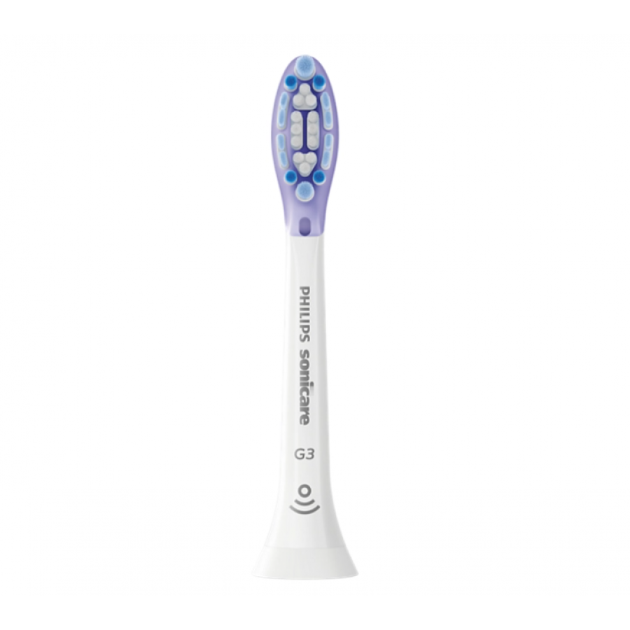 Set De 4 Capete Philips Compacte Pentru Periuta De Dinti Sonica Electrica, Dimensiune Standard, Atasare Prin Clic, Sincronizare Mod Brushsync, Culoare Alb