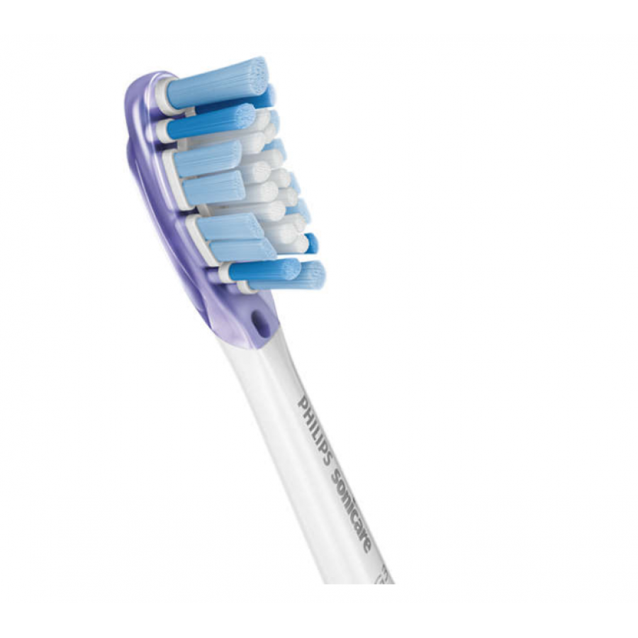 Set De 4 Capete Philips Compacte Pentru Periuta De Dinti Sonica Electrica, Dimensiune Standard, Atasare Prin Clic, Sincronizare Mod Brushsync, Culoare Alb