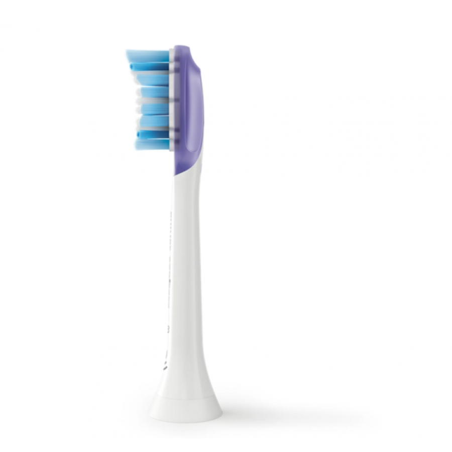 Set De 4 Capete Philips Compacte Pentru Periuta De Dinti Sonica Electrica, Dimensiune Standard, Atasare Prin Clic, Sincronizare Mod Brushsync, Culoare Alb
