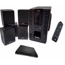 Set De 6 Boxe Audio Havit 5.1 + Dvd Player , Putere Rms 60 W , Impedanta 4 Ohmi , Cititor De Carduri Sd Si Interfata Usb , Telecomanda Inclusa