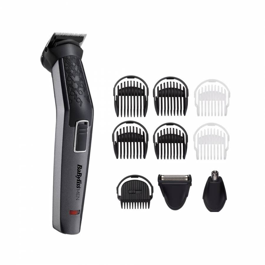 Set De Aparat De Ras Si Tuns 10 In 1, 3 Capete Lavabile, 10 Accesori, Lame Titanium, Incarcare 8 H, Husa Inclusa, Modern, Negru