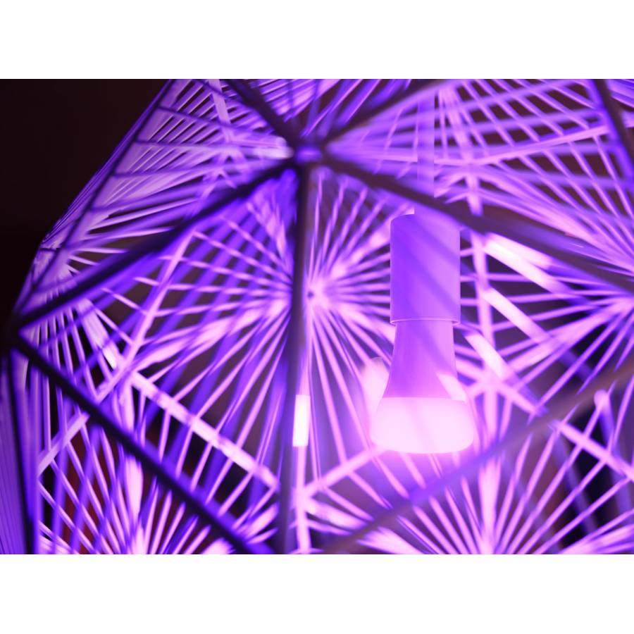 Set De Baza Philips 3 X Becuri Led E27. 2 Variatoare Incluse Si Consola Bridge, Ambianta Color Si Alba, 25000 Ore, 9 W, Bluetooth Si Zigbee, Alb