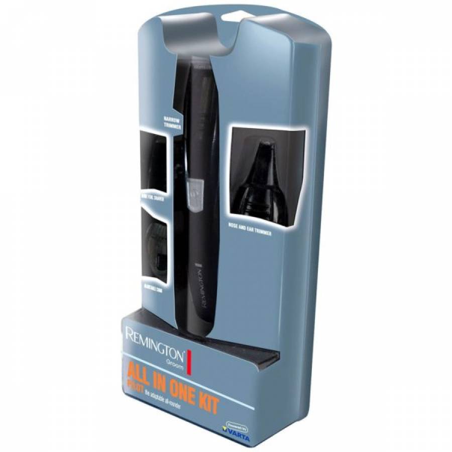 Set De Ingrijire Personala Cu Lame Din Otel, Lame Cu Auto-ascutire, 3 Capete Detasabile, Husa Pentru Depozitare, Functioneaza Cu Baterii, Design Modern, Culoare Negru