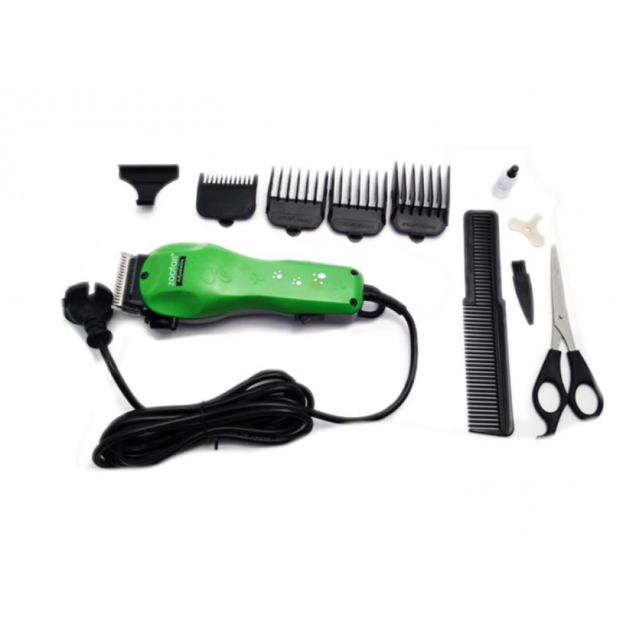 Set De Tuns Animale Cu Putere 10w, Frecventa 50 Hz, 10 Accesorii Incluse, Silentioasa, Carlig Agatare, Lame Rezistente, Verde