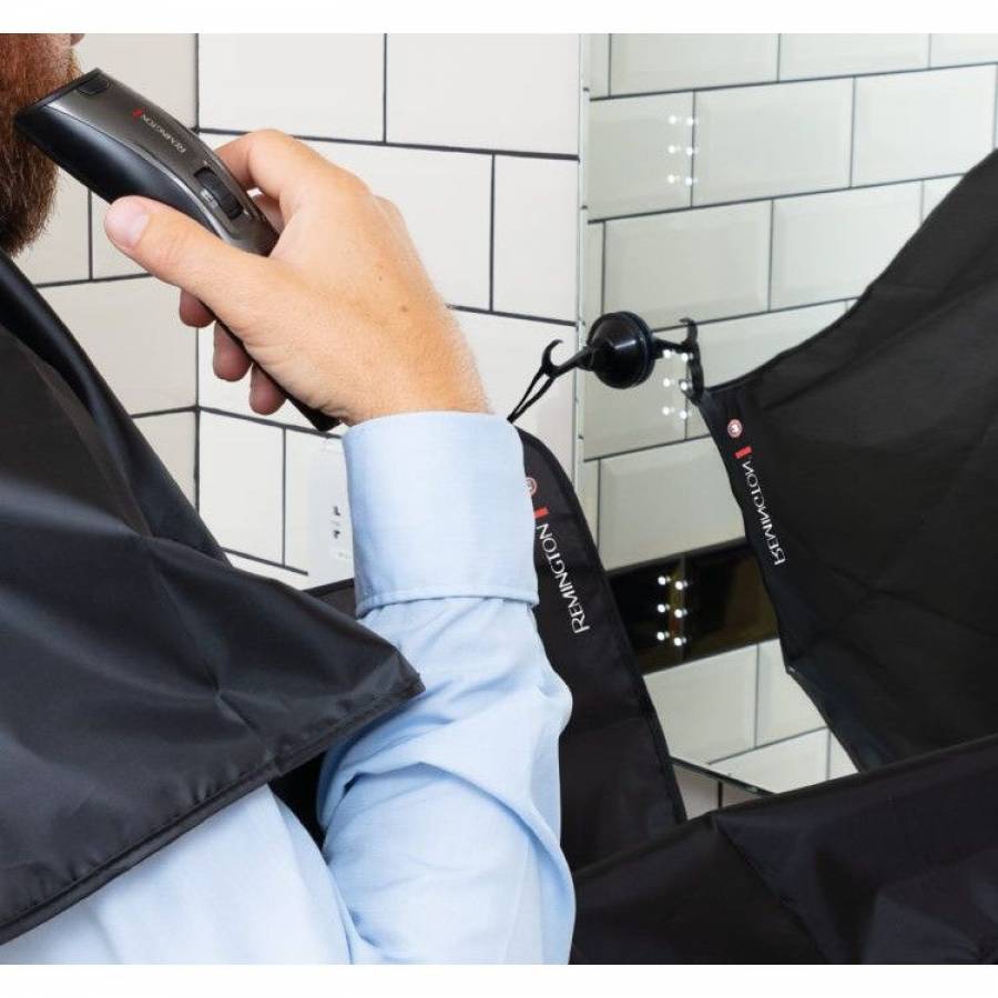 Set De Tuns Barba Remington Crafter, Pieptan Ajustabil Xl, Pieptan Ajustabil Pentru Lungimi Mici, Prosop De Barba, Pelerina De Tuns,foarfeca Din Otel