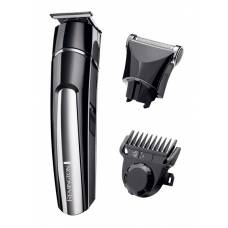 Set De Tuns Remington Barba, Lame Din Titan,tehnologie De Auto-ascutire,2 Capete Interschimbabile,lama In Forma De T, Cap Atasabil Cu Sita, Pieptene Micro-ajustabil, Capete Lavabile, Negru