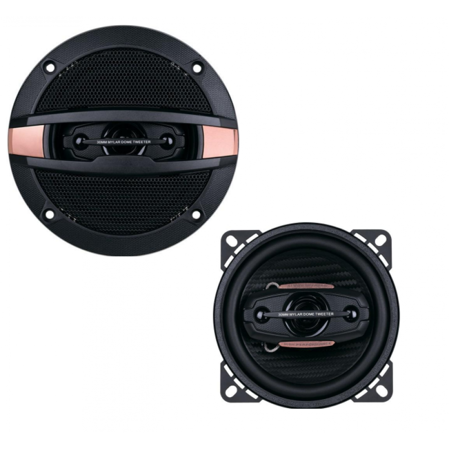 Set Difuzoare Audio Auto Coaxiale, 4 Cai, 50w, Dimensiune 13 Cm, Tweeter 30 Mm, Sensibilitate 88 Db, Compacte, Culoare Negru