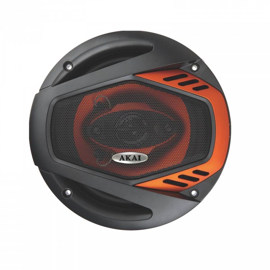 Set Difuzoare Coaxiale Pe 3 Cai, Putere 120w, 6.5 Inch, 65 - 20 Khz, Sensibilitate 89 Db, Design Modern, Negru/portocaliu