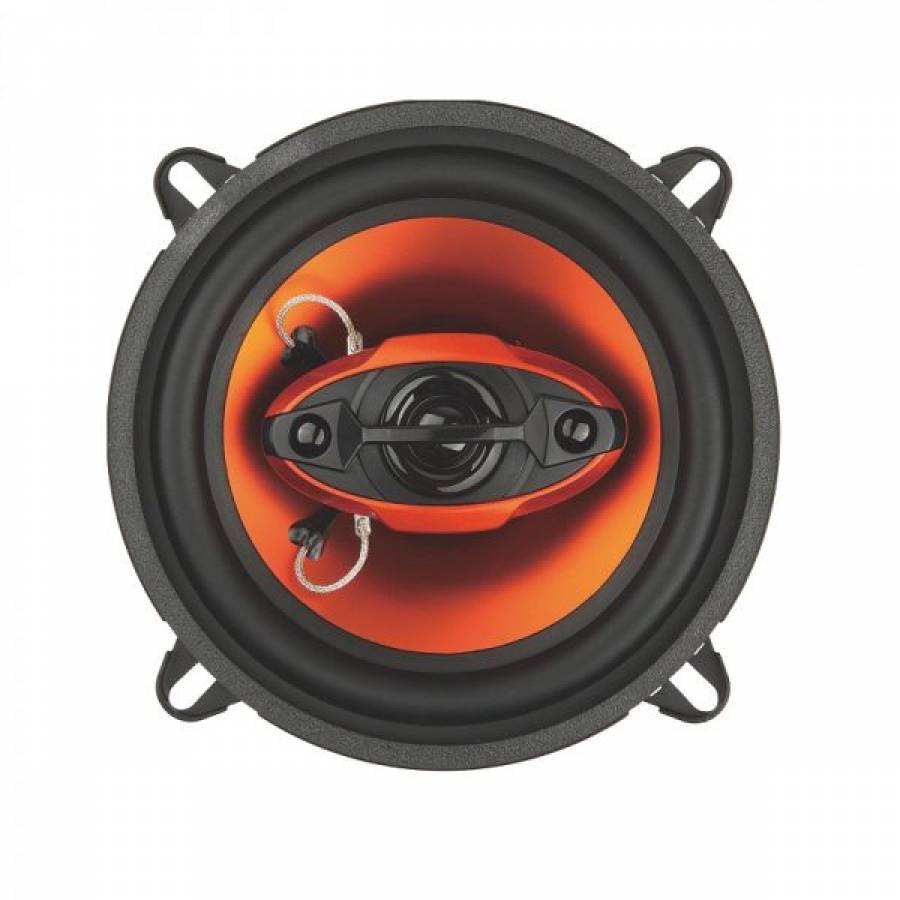 Set Difuzoare Coaxiale Pe 3 Cai, Putere 120w, 6.5 Inch, 65 - 20 Khz, Sensibilitate 89 Db, Design Modern, Negru/portocaliu