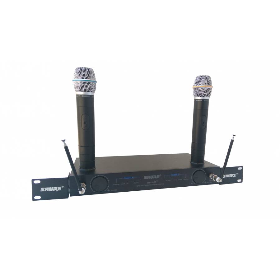 Set Microfoane Profesionale Wireless Uhf  Beta 87 Cu Receiver